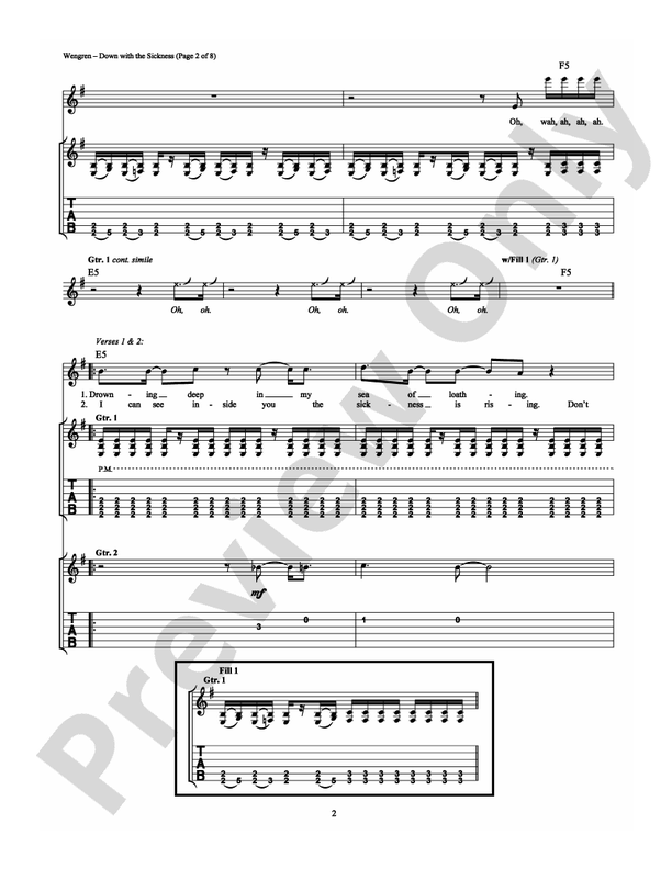 Down With the Sickness - Guitar TAB (Digital Download)