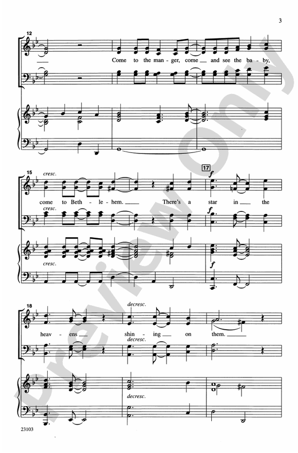 Come to Bethlehem – SATB Choral Octavo (Digital Download)