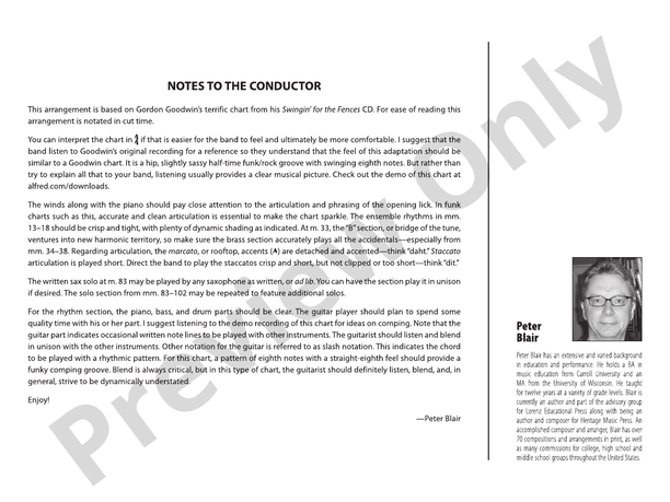 There's the Rub - Jazz Ensemble Conductor Score & Parts(Digital Download)