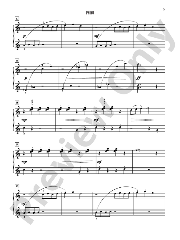 Contest Winners for Two, Book 4: 7 Original Piano Duets from the Alfred, Belwin, and Myklas Libraries - 1 Piano, 4 Hands (Digital Download)