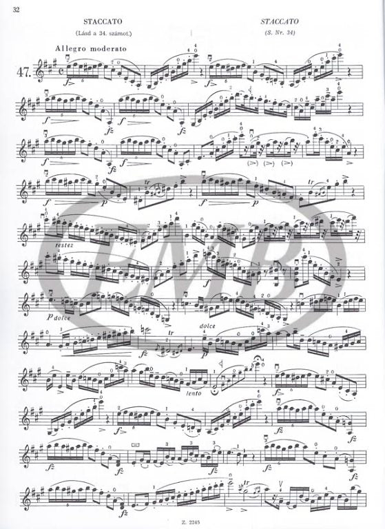 Mazas - Etudes Op36 Volume 2 Etudes Brillantes - Violin Solo EMB Z2245
