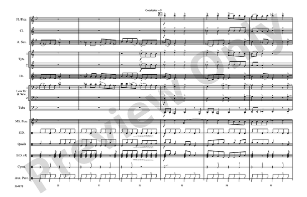 Simply Irresistible – Marching Band Conductor Score & Parts (Digital Download)