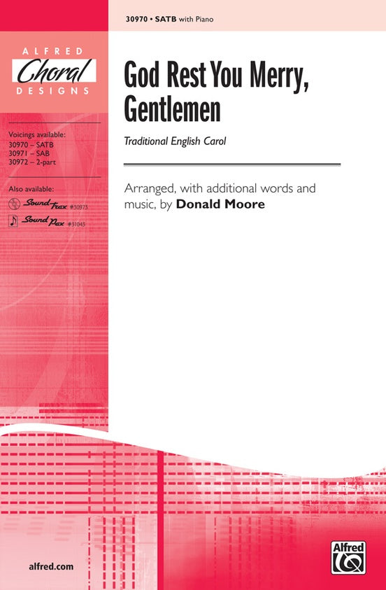 God Rest You Merry, Gentlemen - Arr. Donald Moore – SATB Choral Octavo (Digital Download)