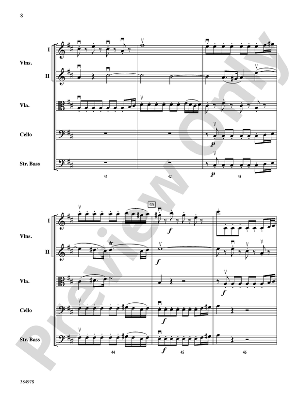Symphony No. 38 – String Orchestra Conductor Score & Parts (Digital Download)