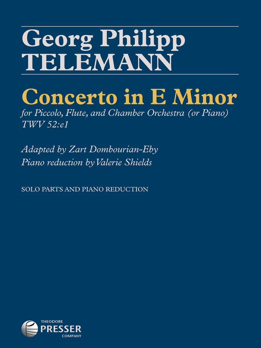 Concerto in E Minor TWV:52e1 Piccolo/Flute/Piano - Telemann - Presser 114-41882