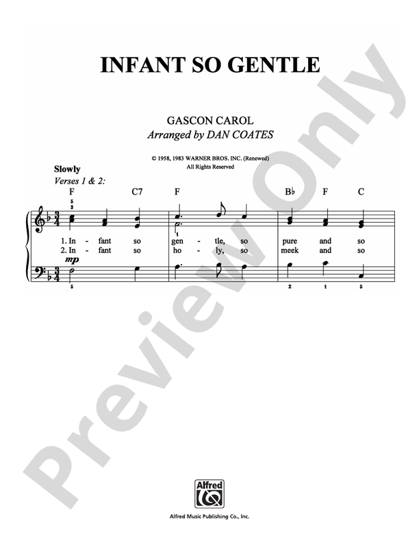 Infant So Gentle - DSM-PS-0006741 - Easy Piano (Digital Download)