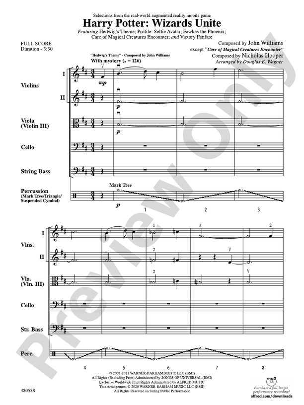 Harry Potter: Wizards Unite---Selections from the Real-World Augmented Reality Mobile Game - String Orchestra Conductor Score & Parts (Digital Download)