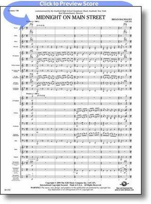 Midnight on Main Street - Brian Balmages - FJH Music Company Score/Parts