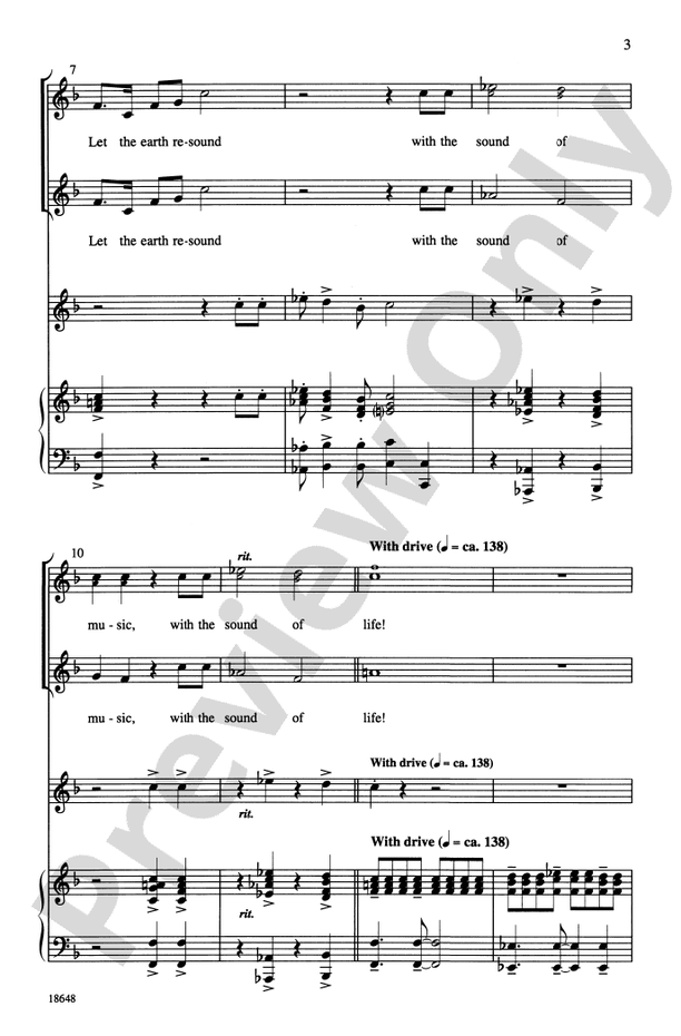 Let the Earth Resound – 2-Part/SSA Choral Octavo (Digital Download)