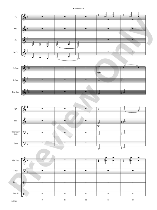 Skin and Bones - Concert Band Conductor Score & Parts (Digital Download)