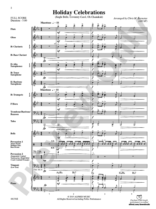 Holiday Cheers - Concert Band Conductor Score & Parts (Digital Download)