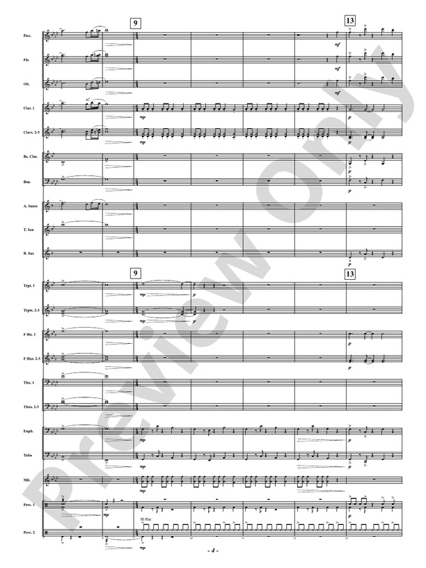 Yuletide Riptide - Concert Band Conductor Score & Parts(Digital Download)