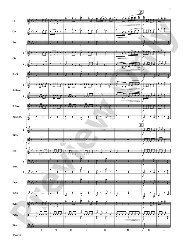 Marche Militaire - Concert Band Conductor Score & Parts (Digital Download)