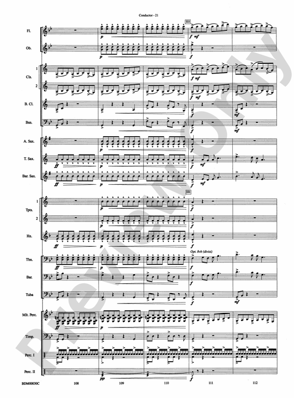 The Great Locomotive Chase - Concert Band Conductor Score & Parts (Digital Download)
