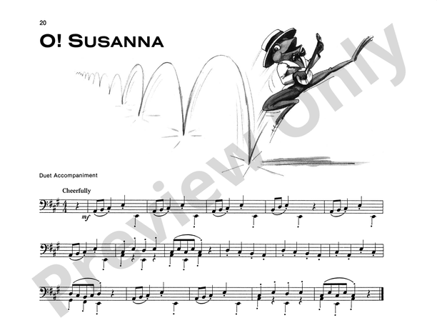 O! Susanna - Piano Solo with Optional Duet Accompaniments (Digital Download)