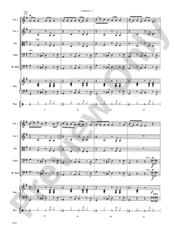Great Movie Themes – String Orchestra Conductor Score & Parts (Digital Download)
