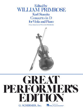 Stamitz, K - Concerto in DMaj Op1 - Viola/Piano Accompaniment Schirmer 50335760