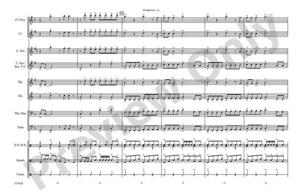 Get Off of My Cloud – Marching Band Conductor Score & Parts (Digital Download)