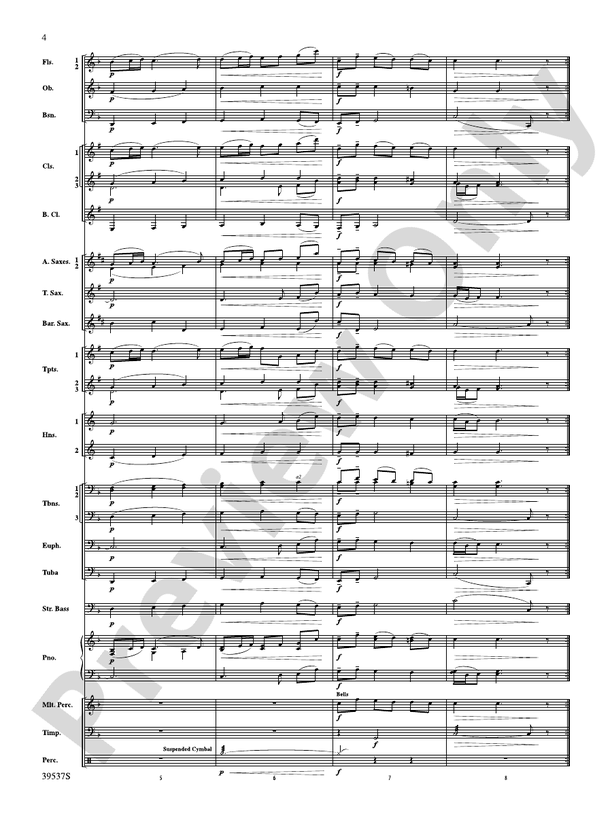 Sarabande & Gavotte (from the Holberg Suite, Op. 40) - Concert Band Conductor Score & Parts (Digital Download)