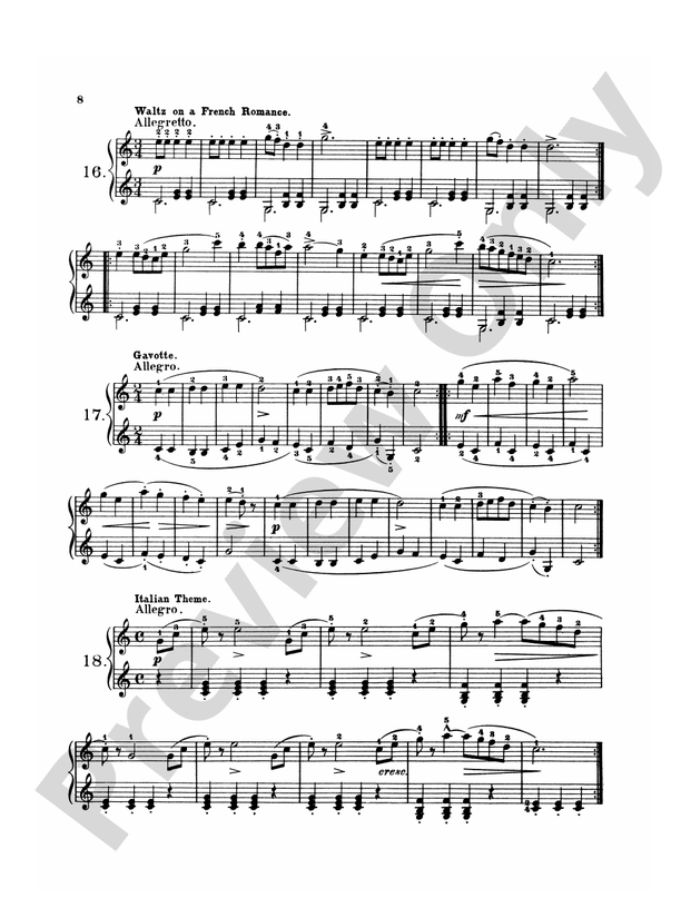 Bach - One-Hundred Recreations, First Instruction in Piano Playing - Piano Solo (Digital Download)