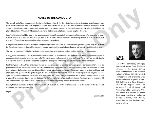 My Ship - Jazz Ensemble Conductor Score & Parts (Digital Download)