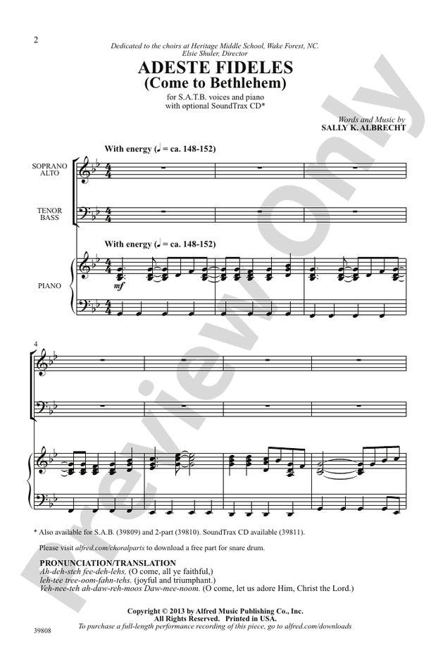 Adeste Fideles - SATB Choral Octavo (Digital Download)