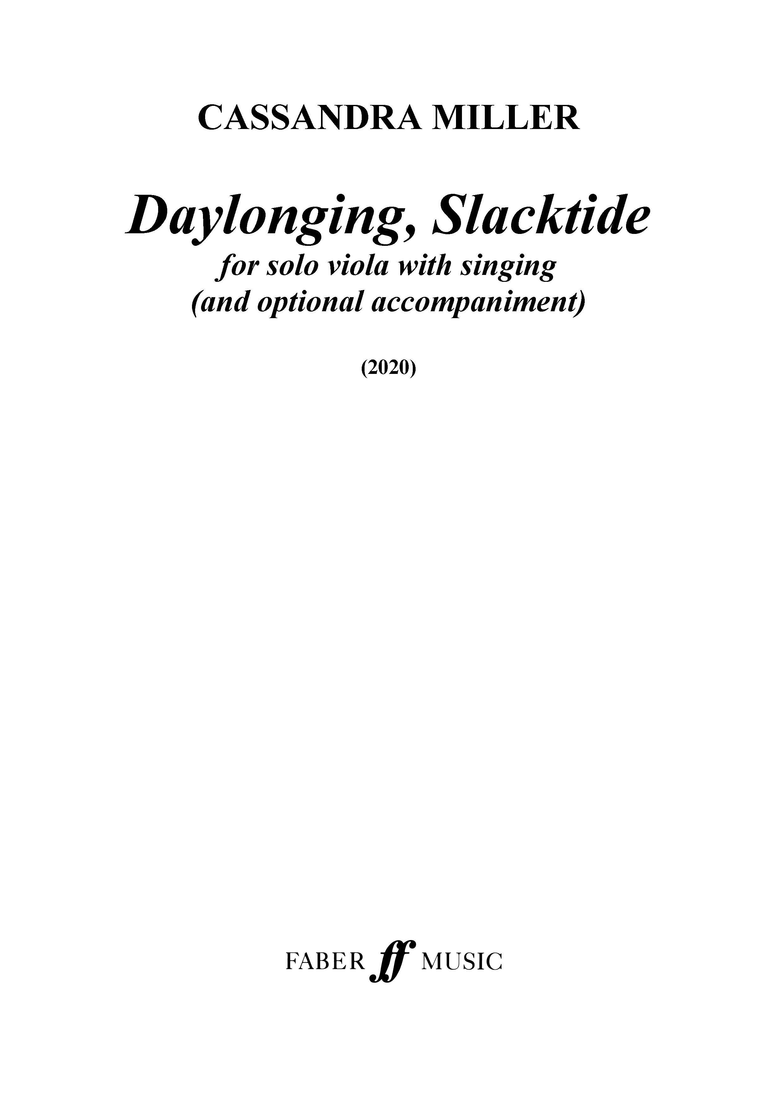 Daylonging, Slacktide - Viola (Digital Download)