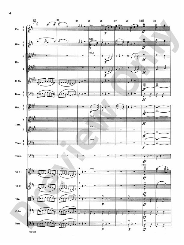 The Marriage of Figaro -- Overture – Full Orchestra Conductor Score & Parts (Digital Download)