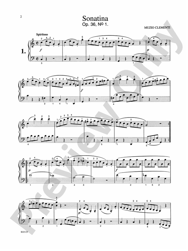 Clementi - Six Sonatinas, Op. 36 (DSM-PK-0002771) - Piano Solo (Digital Download)