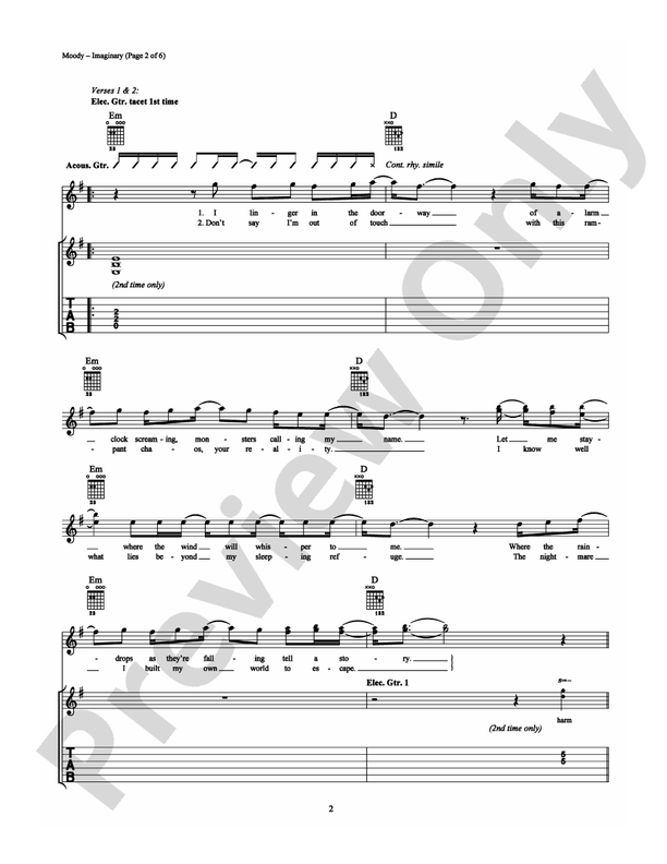 Imaginary - Guitar TAB (Digital Download)
