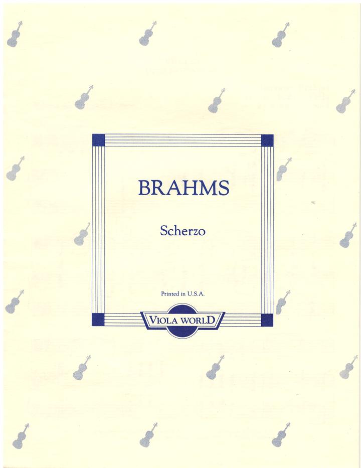 Brahms - Scherzo - Viola/Piano Accompaniment arranged by Arnold Viola World VWP000007