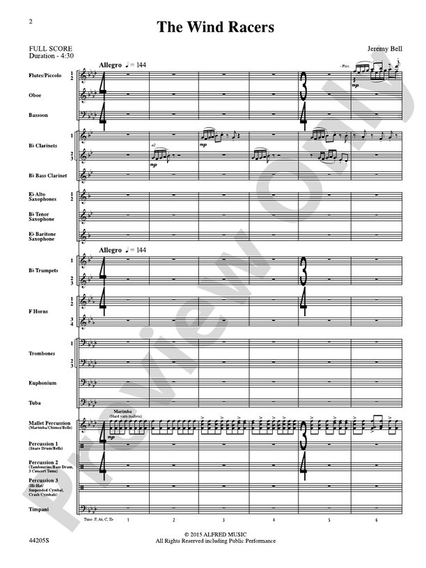 The Wind Racers - Concert Band Conductor Score & Parts (Digital Download)
