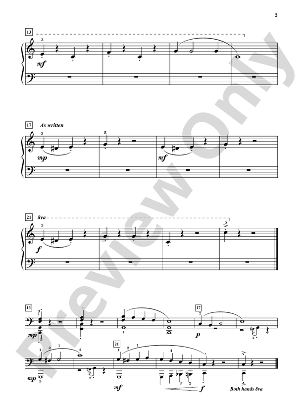 Grand One-Hand Solos for Piano, Book 1: 6 Early Elementary Pieces for Right or Left Hand Alone - Piano Solo (Digital Download)