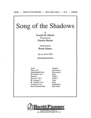 Song of the Shadows - Orchestration - Joseph Martin - Shawnee Press Score/Parts