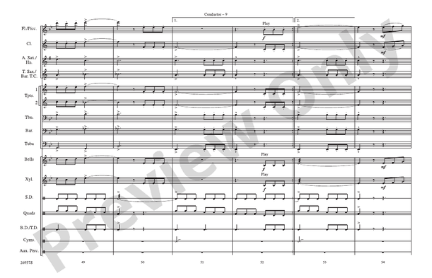Superman Opener – Marching Band Conductor Score & Parts (Digital Download)