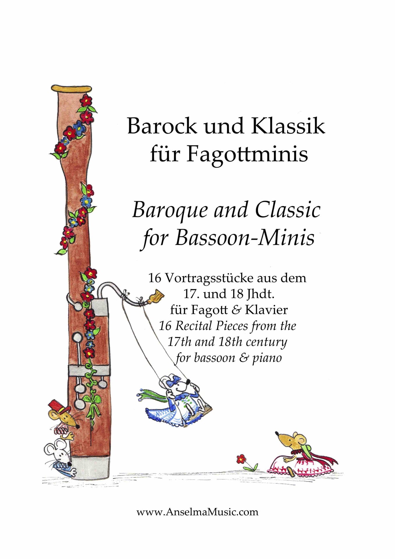 Baroque And Classic For Bassoon-Minis - Bassoon/Piano Accompaniment Anselma AM123