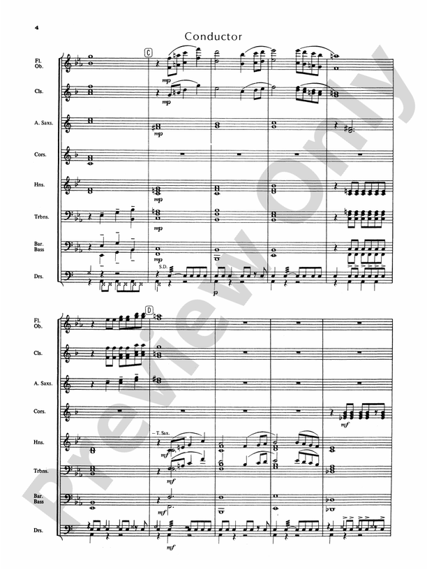 Blue Ridge Overture - Concert Band Conductor Score & Parts (Digital Download)