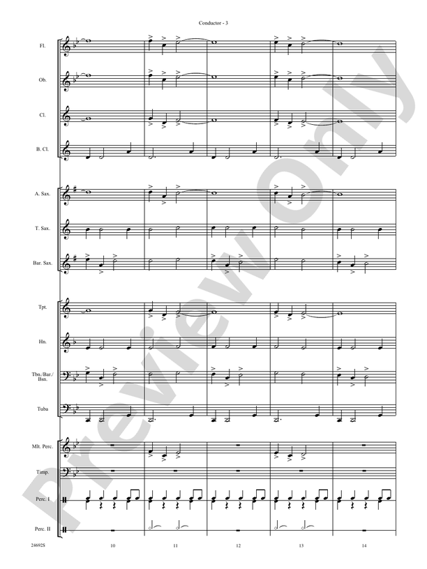 Fire Caves of Golgathon - Concert Band Conductor Score & Parts (Digital Download)