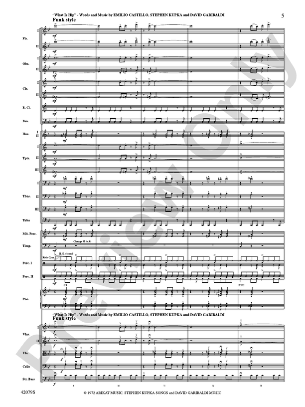 Tower of Power Greatest Hits – Full Orchestra Conductor Score & Parts (Digital Download)