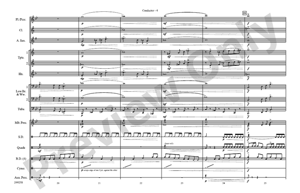 A New World, Movement One – Marching Band Conductor Score & Parts (Digital Download)