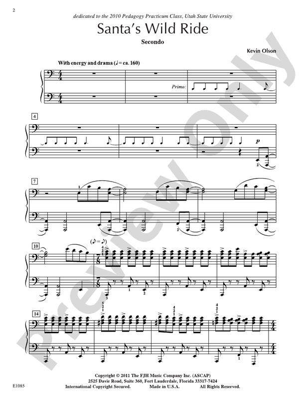 Santa's Wild Ride - Piano (Digital Download)