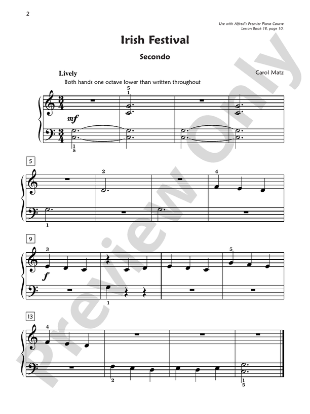 Premier Piano Course, Duet 1B - 1 Piano, 4 Hands (Digital Download)