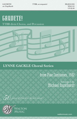 Gaudete! - TTBB divisi Michael Engelhardt Walton Music Choral Score Octavo