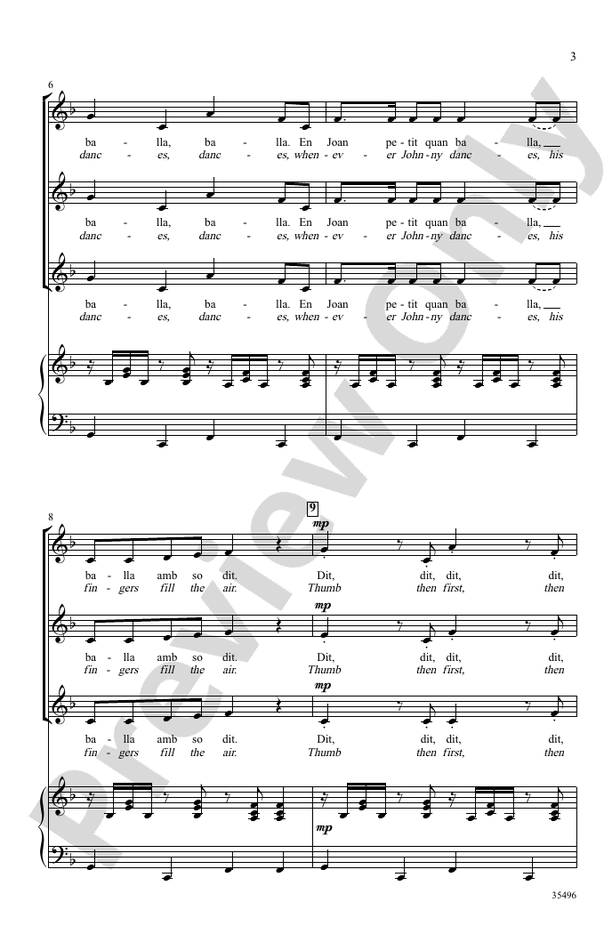 Joan Petit – SSA Choral Octavo (Digital Download)