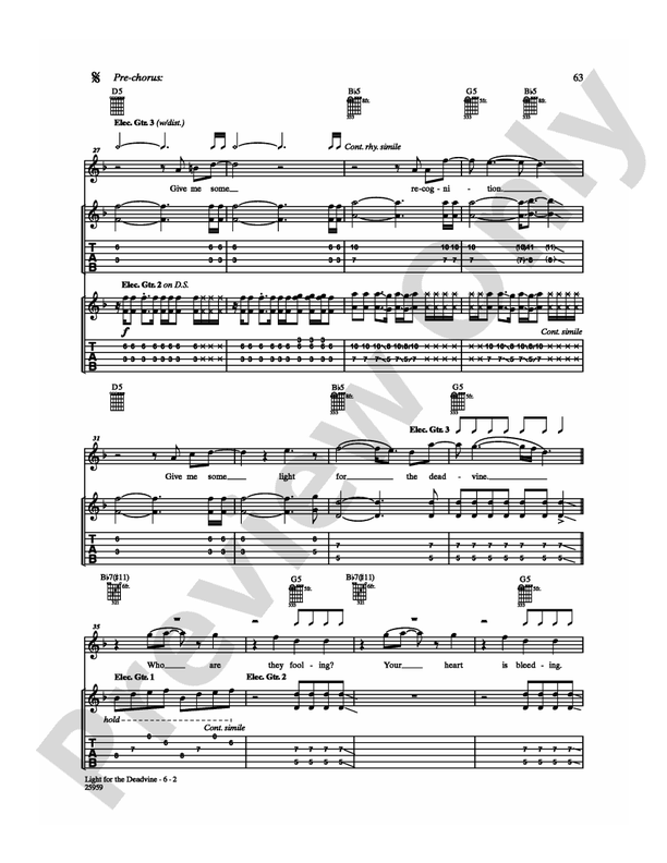 Light for the Deadvine - Guitar TAB (Digital Download)