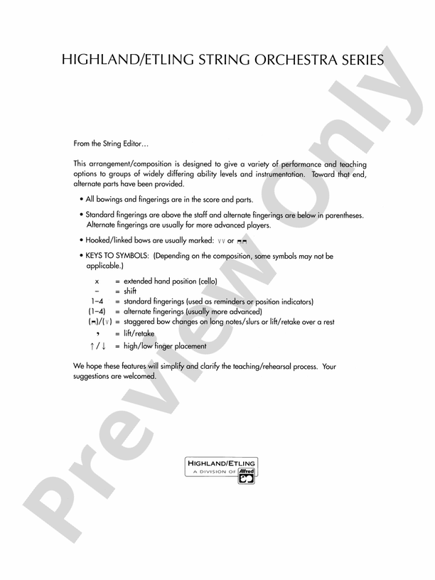 A Christmas Canon – String Orchestra Conductor Score & Parts (Digital Download)