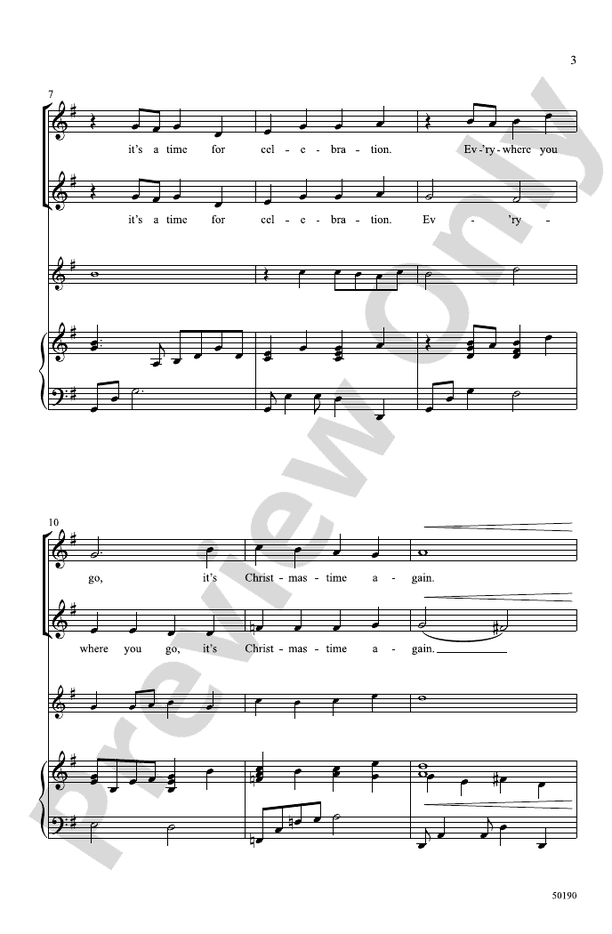 Christmastime Again - 2 Part Treble Choral Octavo (Digital Download)
