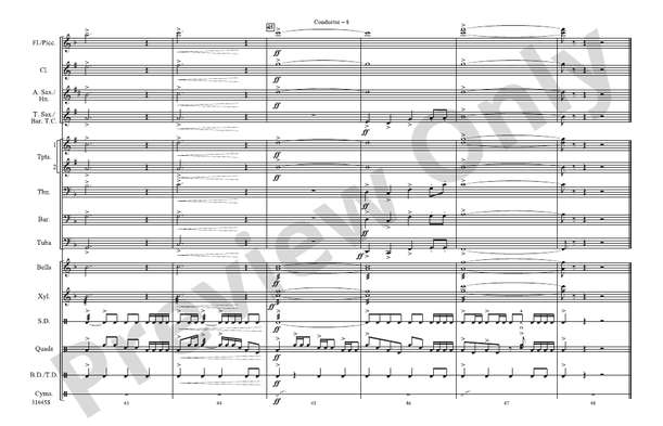 Promenade – Marching Band Conductor Score & Parts (Digital Download)