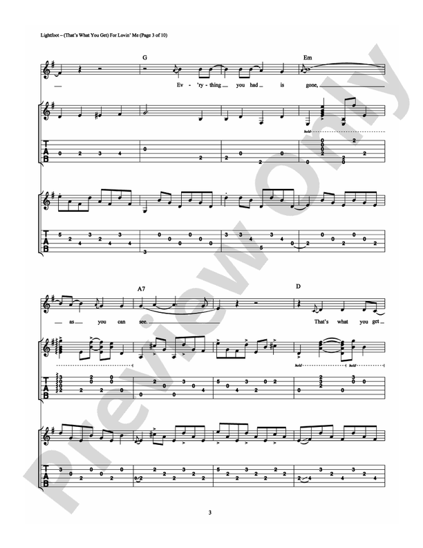 (That's What You Get) For Lovin' Me/Did She Mention My Name - Guitar TAB (Digital Download)