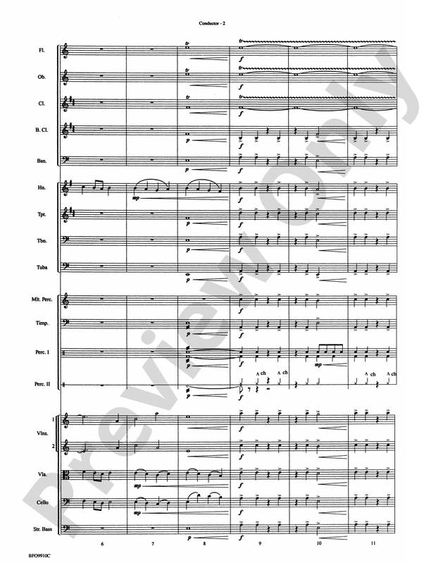 The Sound and the Fury – Ful Orchestra Conductor Score & Parts (Digital Download)